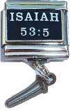 Italian Charms & Bracelets - Dangle - ISAIAH 53:5