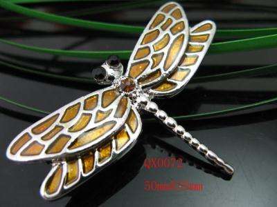 EXQUISITE Swarovski Crystal and Enamel Dragonfly - Just in time for Winter and Scarves