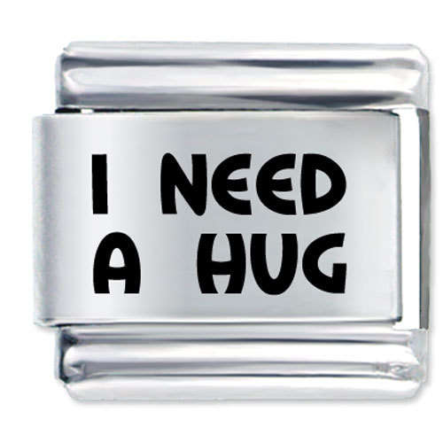 Italian Charms & Bracelets - Laser - I NEED A HUG
