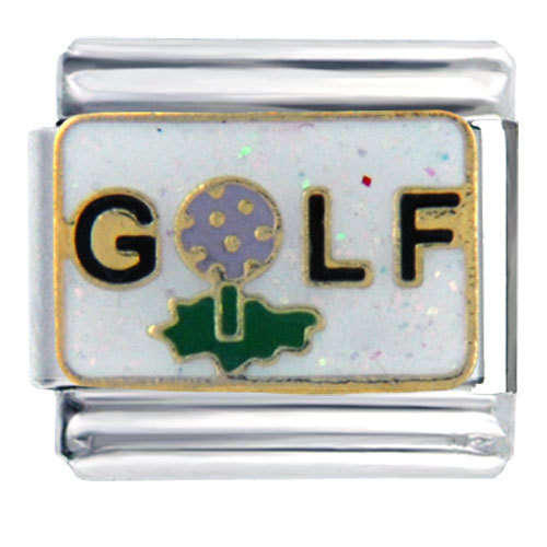 Italian Charms & Bracelets - Enamel - GOLF