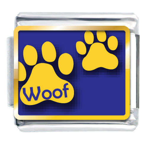 Italian Charms & Bracelets - Enamel - PAW PRINTS