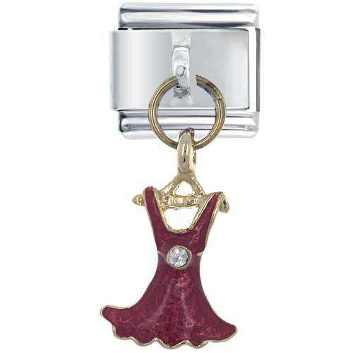 Italian Charms & Bracelets - Enamel - Dangle - DRESS