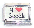 Italian Charms - Fits Nomination - Enamel - I LOVE CHOCOLATE