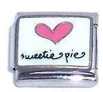Italian Charms - Fits All 9mm Modular Bracelets - Enamel - Love -SWEETIE PIE