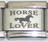 Italian Charms - Fits Nomination - Laser - HORSE LOVER