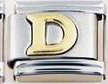 Italian Charms - Fits Nomination - Letters - GOLD D