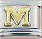 Italian Charms - Fits Nomination - Letters - GOLD M