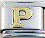 Italian Charms - Fits Nomination - Letters - GOLD P
