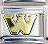 Italian Charms - Fits Nomination - Letters - GOLD W
