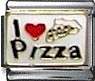 Italian Charms - Fits Nomination - Enamel - I LOVE PIZZA