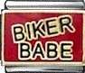 Italian Charms - Fits Nomination - Enamel - BIKER BABE
