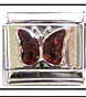 Italian Charms - Fits Nomination - Birthstone - JANUARY GARNET BUTTERFLY