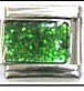 Italian Charms - Fits Nomination - Birthstone - MAY EMERALD RECTANGLE