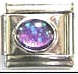 Italian Charms - Fits Nomination - Birthstone - JUNE PEARL/ALEXANDRITE OVAL