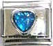 Italian Charms - Fits Nomination - Birthstone - SEPTEMBER SAPPHIRE HEART