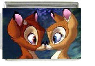 Italian Charms 9mm - Fits Nomination - Enamel - BAMBI IN LOVE