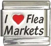 Italian Charms 9mm - Fits Nomination - Laser -  I LOVE FLEA MARKETS