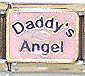 Italian Charms 9mm - Fits Nomination - Enamel - DADDYS ANGEL WITH HALO