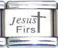 Italian Charms 9mm - Fits Nomination - Laser - JESUS FIRST