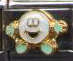Italian Charms 9mm - Fits Nomination - Enamel -  WHITE HAPPY MAN