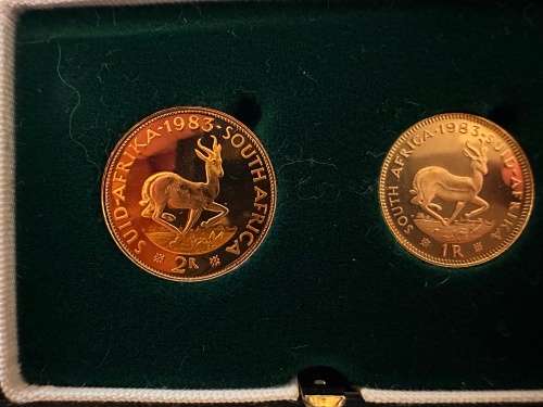 1983 Jan van Riebeeck GOLD R1 & R2 (22-carat Gold Pair)