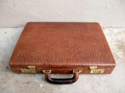 Genuine Ostrich Leather Briefcase