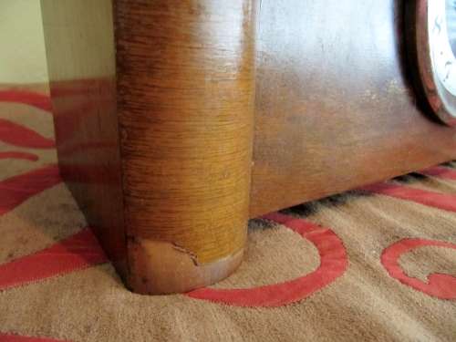 Vintage Art Deco Wooden Mantle Clock