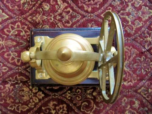 Superb! Brass Table Bell on Wooden Stand