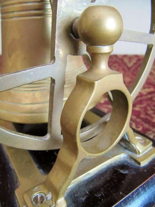 Superb! Brass Table Bell on Wooden Stand