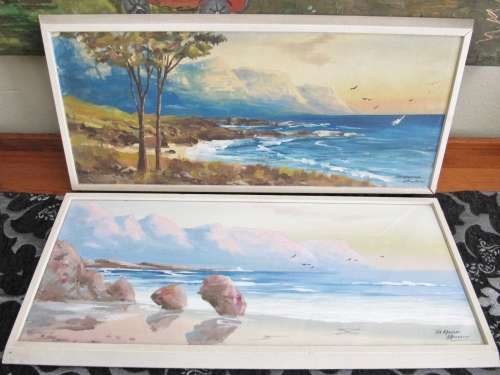 Pair of H Anderson "The Apostles" Acrylic Paintings