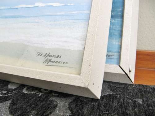 Pair of H Anderson "The Apostles" Acrylic Paintings