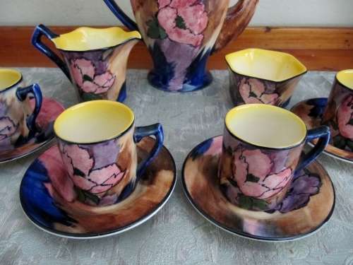 Rare! Art Deco H&K Tunstall (England) Coffee Set