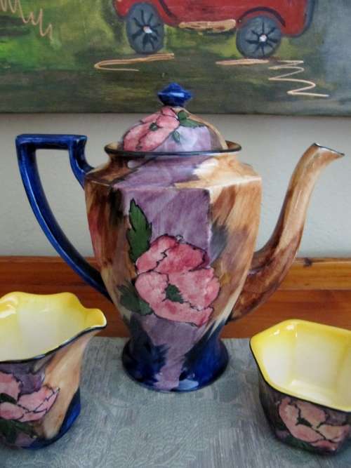Rare! Art Deco H&K Tunstall (England) Coffee Set