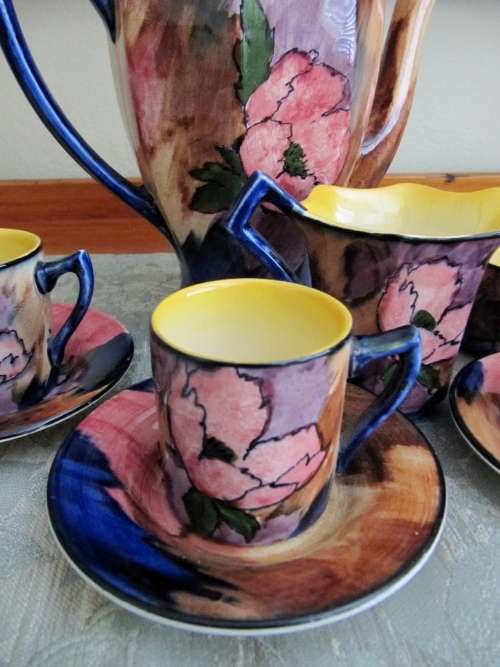 Rare! Art Deco H&K Tunstall (England) Coffee Set