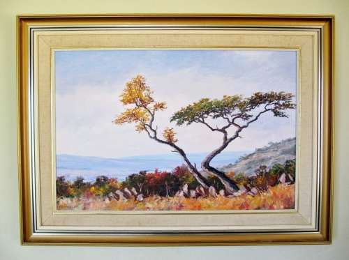 Large Original Oil Painting by S.A. Artist