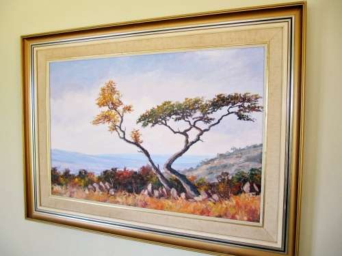 Large Original Oil Painting by S.A. Artist