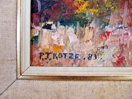 Large Original Oil Painting by S.A. Artist