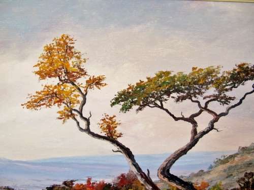 Large Original Oil Painting by S.A. Artist