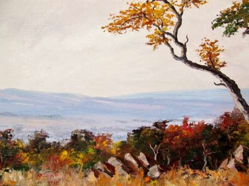 Large Original Oil Painting by S.A. Artist