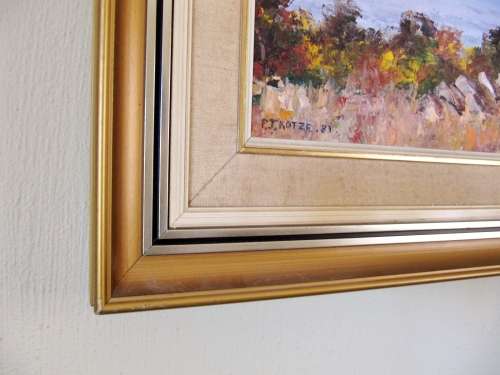 Large Original Oil Painting by S.A. Artist
