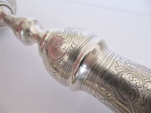 RARE! Antique (c1852) Russian Silver Ornate Wine Goblet
