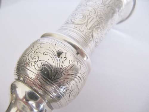 RARE! Antique (c1852) Russian Silver Ornate Wine Goblet