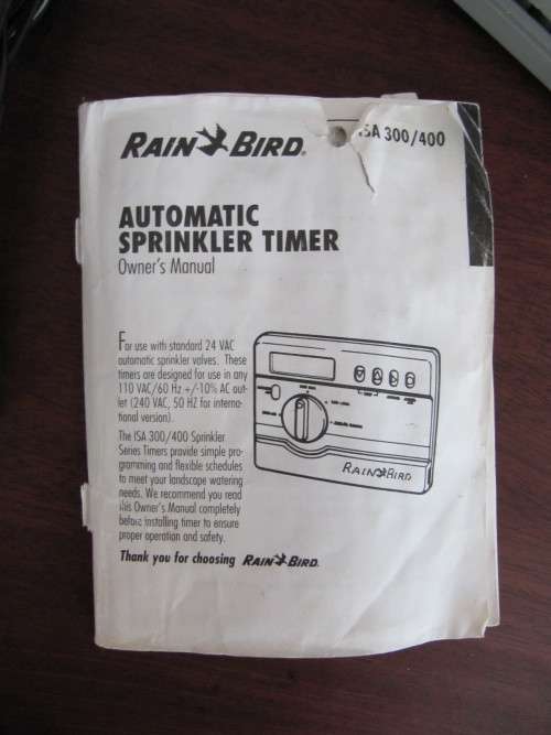 RainBird Sprinkler Timer Controller ISA 408 - working!