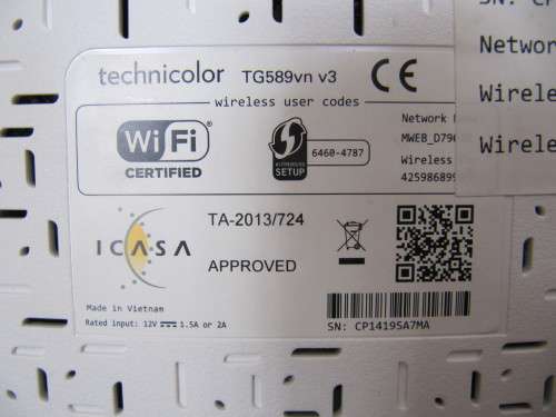 MWEB Technicolor VDSL/ADSL2+ Wi-Fi Router