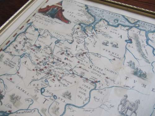 Vintage Etching of an Old Map by Ortelius (1 of 2)
