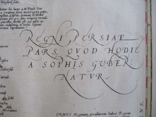 Vintage Etching of an Old Map by Ortelius (2 of 2)