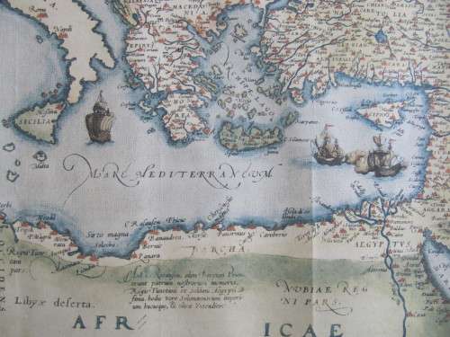 Vintage Etching of an Old Map by Ortelius (2 of 2)