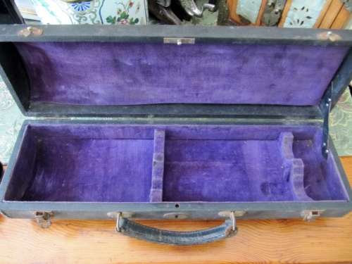 Antique Ebony Wood Clarinet in Case