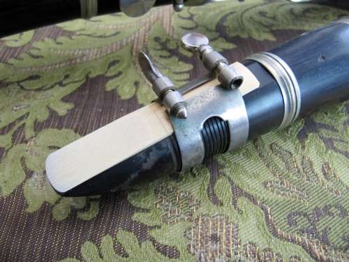 Antique Ebony Wood Clarinet in Case