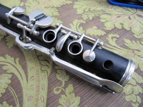 Antique Ebony Wood Clarinet in Case